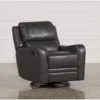 Scorpio Dark Grey Wallaway Swivel Glider Recliner