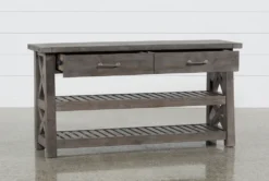 Jaxon Grey Console Table -Living Room Furniture Shop 218100 grey sofa table 3