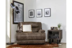 Garland Bark Cuddler Power Recliner With Power Headrest & USB -Living Room Furniture Shop 218301 brown fabric recliner room 35