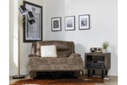 Garland Bark Cuddler Power Recliner With Power Headrest & USB -Living Room Furniture Shop 218301 brown fabric recliner room 36