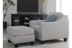 Linday Park Ottoman -Living Room Furniture Shop 223362 grey fabric ottoman room 36