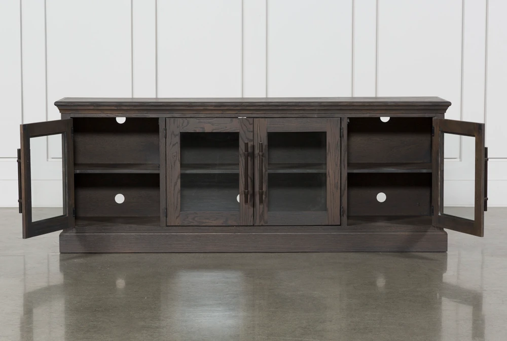 Wakefield 85" TV Stand With Glass Doors 4 Wakefield 85" TV Stand With Glass Doors - Image 4