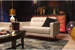 London Optical 58" Loveseat 12 London Optical 58" Loveseat -Living Room Furniture Shop 225750 white fabric loveseat room 71