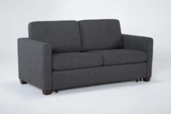 Cliff 73" Queen Sleeper Sofa 17 Cliff 73" Queen Sleeper Sofa -Living Room Furniture Shop 225834 grey fabric sleeper side 19
