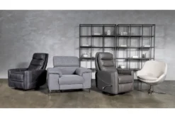 Hercules Grey Swivel Glider Rocker Recliner With Adjustable Headrest 13 Hercules Grey Swivel Glider Rocker Recliner With Adjustable Headrest -Living Room Furniture Shop 228212 grey fabric recliner room 08