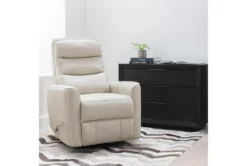 Hercules Oyster Swivel Glider Rocker Recliner With Adjustable Headrest -Living Room Furniture Shop 228214 beige fabric swivel glider room 42
