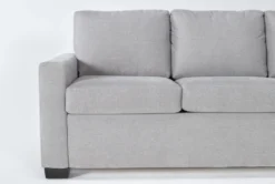 Mackenzie Silverpine 80" Queen Plus Sofa Sleeper -Living Room Furniture Shop 231602 grey fabric sleeper side 18