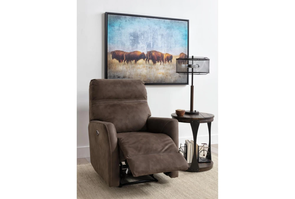 Siri Light Brown Power Wallaway Recliner 10 Siri Light Brown Power Wallaway Recliner - Image 10