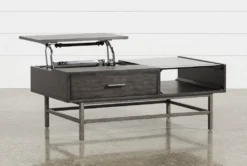Tracie Glass Lift-Top Coffee Table With Storage