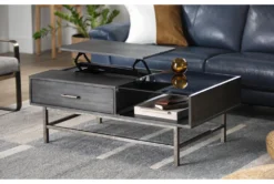 Tracie Glass Lift-Top Coffee Table With Storage -Living Room Furniture Shop 233146 grey wood coffee table room 66