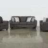 Mcdade Graphite 3 Piece Living Room Set