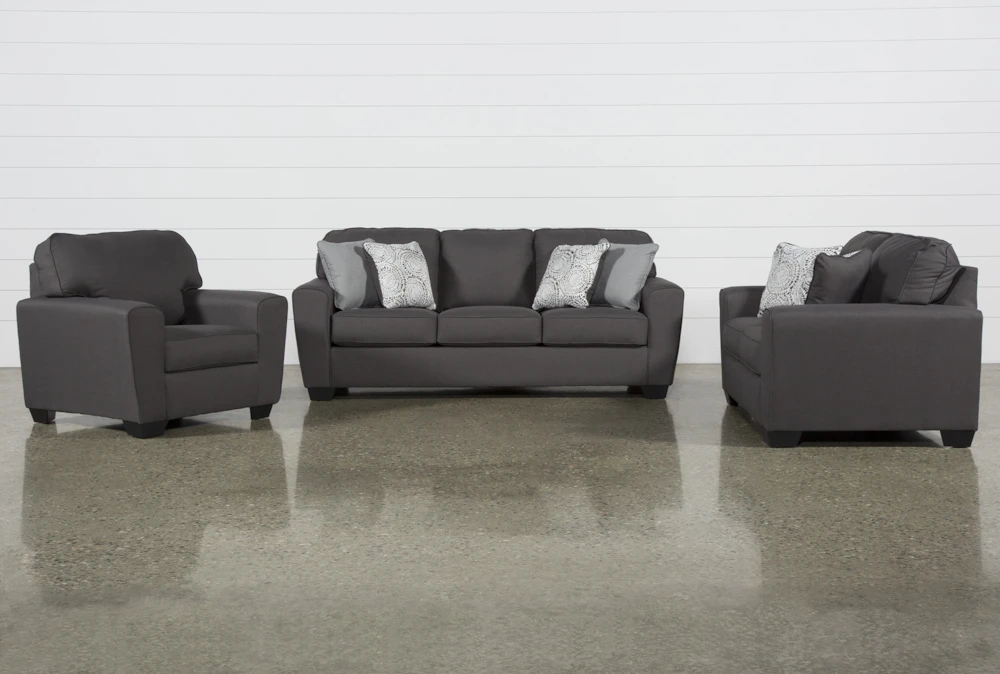 Mcdade Graphite 3 Piece Living Room Set 1 Mcdade Graphite 3 Piece Living Room Set