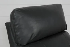 Connie Smoke Power Wallaway Recliner With Power Headrest & USB -Living Room Furniture Shop 240981 grey fabric recliner detail 08