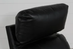 Connie Midnight Power Wallaway Recliner With Power Headrest & USB -Living Room Furniture Shop 240982 black fabric recliner detail 08