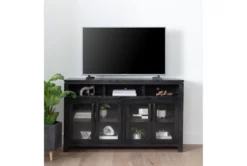 Oxford 70" TV Stand With Glass Doors 13 Oxford 70" TV Stand With Glass Doors -Living Room Furniture Shop 241091 brown wood media console room 35
