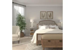 3-Tier White Mirror Top And Cane Accent Table -Living Room Furniture Shop 243284 white wood accent table room 94