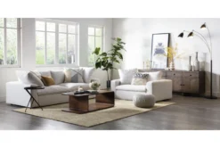 Pouf-Cream Knitted Round -Living Room Furniture Shop 243450 natural fiber pouf room 44