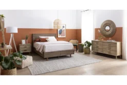 Pouf-Ivory And Khaki Jute & Chenille Square -Living Room Furniture Shop 243484 natural fiber pouf room 51