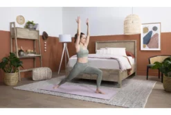 Pouf-Ivory And Khaki Jute & Chenille Square -Living Room Furniture Shop 243484 natural fiber pouf room 53