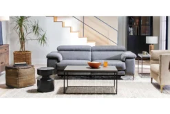 Matteo 38" Arm Chair By Nate Berkus + Jeremiah Brent -Living Room Furniture Shop 243564 beige fabric chair room 46