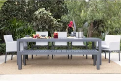 Ravelo Outdoor Dining Bench 19 Ravelo Outdoor Dining Bench -Living Room Furniture Shop 243970 grey metal dining bench room 43