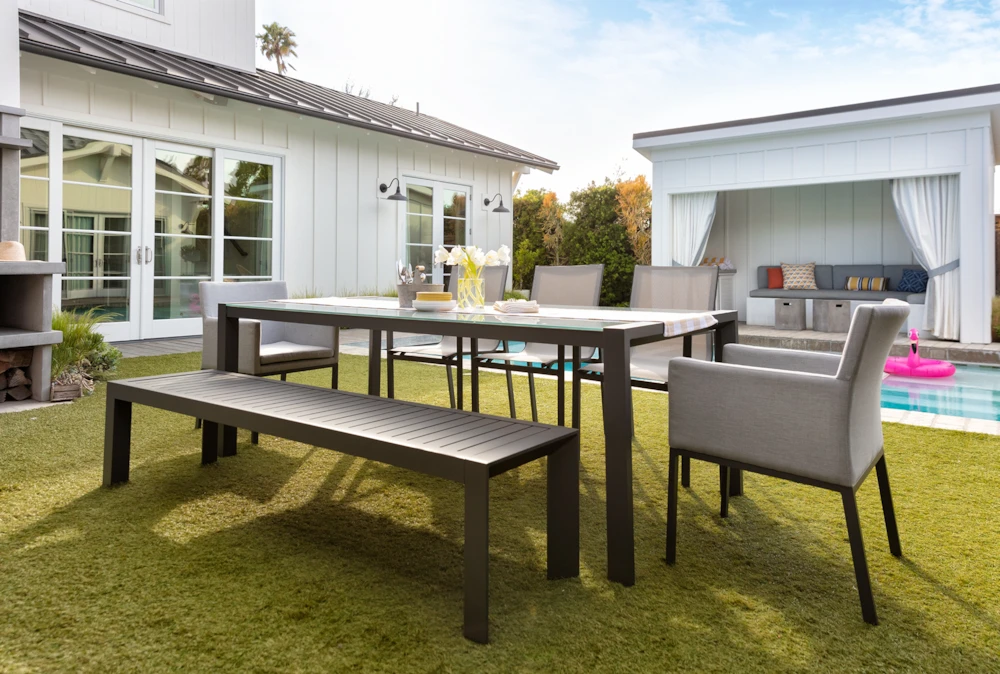 Ravelo Outdoor Dining Bench 11 Ravelo Outdoor Dining Bench - Image 11