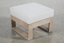 Malaga Outdoor Ottoman -Living Room Furniture Shop 244296 grey fabric outdoor ottoman top 3