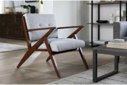 Kendrick Stone Accent Chair -Living Room Furniture Shop 244489 natural fabric accent chair room 83