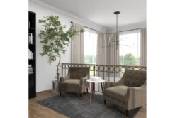 19" Two Tone Round Carved Wood Accent Table -Living Room Furniture Shop 245755 white mdf accent table room 94