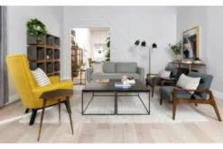 Ginger Grey 59" Loveseat -Living Room Furniture Shop 246453 grey fabric loveseat room 41