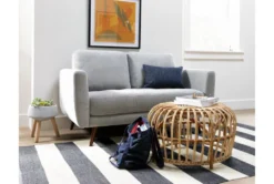 Ginger Grey 59" Loveseat -Living Room Furniture Shop 246453 grey fabric loveseat room 42