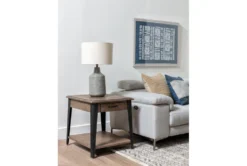 Butler End Table -Living Room Furniture Shop 247685 brown wood end table room 09