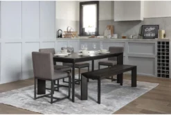 Sandro 63" Bench -Living Room Furniture Shop 248364 black wood dining bench room 31