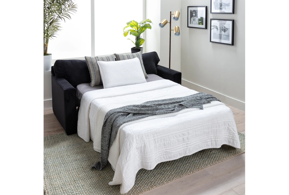 Silas III Memory Foam 72" Velvet Full Sleeper 8 Silas III Memory Foam 72" Velvet Full Sleeper - Image 8