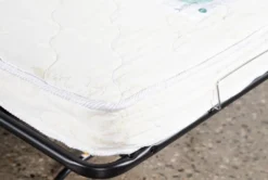 Silas III Memory Foam 54" Velvet Twin Sleeper -Living Room Furniture Shop 248403 grey fabric sofa sleeper detail 15 1