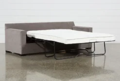 Taren II Reversible 93" Sofa/Chaise Sleeper With Storage Ottoman -Living Room Furniture Shop 248436 brown fabric sleeper sleeper 02