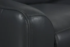 Bridget Grey 74" Power Reclining Console Loveseat With Power Headrest, Lumbar & USB -Living Room Furniture Shop 248841 grey polyester console loveseat arm 05