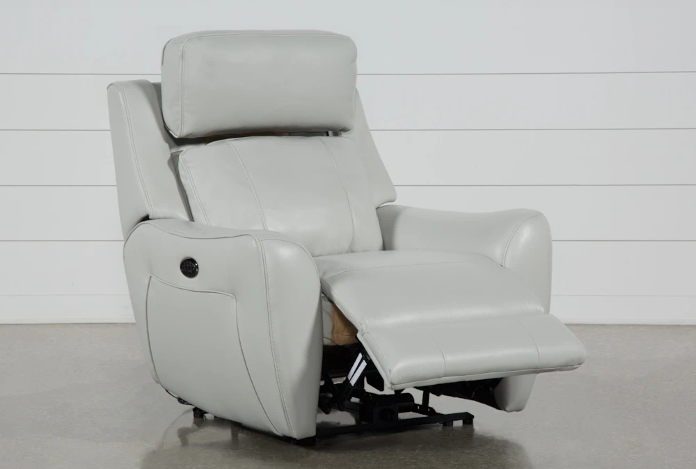 Bridget White Power Wallaway Recliner With Power Headrest, Lumbar & USB 4 Bridget White Power Wallaway Recliner With Power Headrest, Lumbar & USB - Image 4