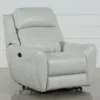 Bridget White Power Wallaway Recliner With Power Headrest, Lumbar & USB