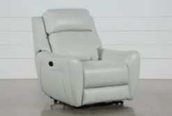 Bridget White Power Wallaway Recliner With Power Headrest, Lumbar & USB
