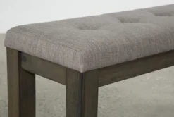 Ashford II 48" Bench -Living Room Furniture Shop 249052 grey wood dining bench detail 03