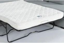 Aspen Tranquil Foam Modular 2 Piece Sleeper 108" Sectional With Right Arm Facing Armless Chaise -Living Room Furniture Shop 249317 blue fabric sectional detail 44