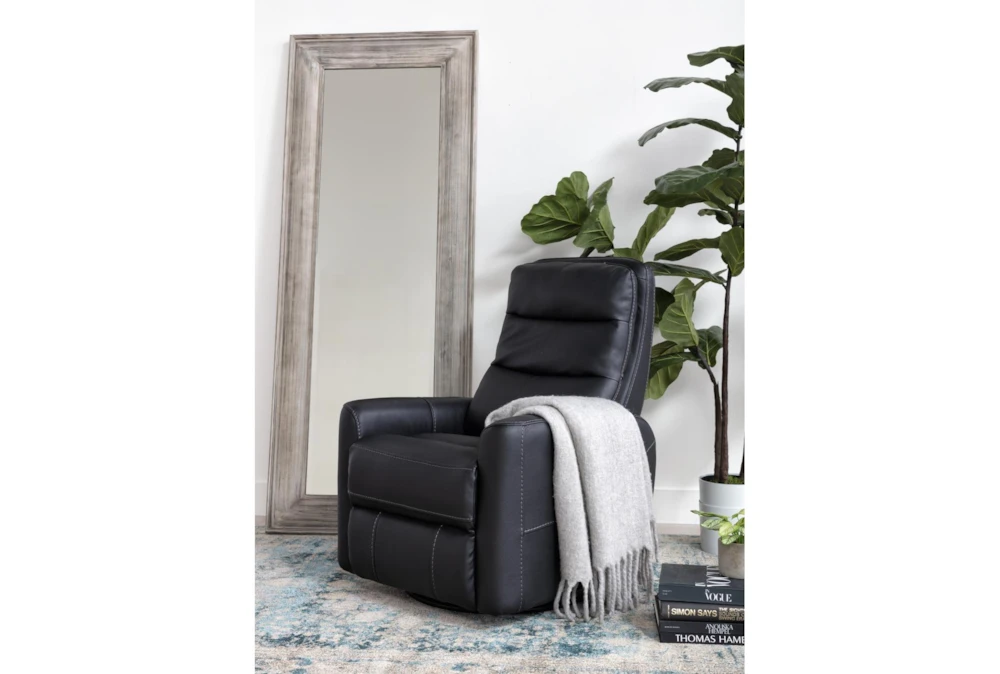 Hercules Black Swivel Glider Rocker Recliner With Adjustable Headrest 8 Hercules Black Swivel Glider Rocker Recliner With Adjustable Headrest - Image 8