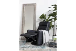 Hercules Black Swivel Glider Rocker Recliner With Adjustable Headrest 22 Hercules Black Swivel Glider Rocker Recliner With Adjustable Headrest -Living Room Furniture Shop 249390 black fabric swivel glider room 34