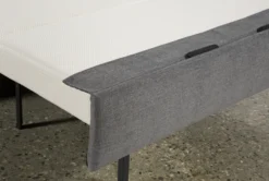 Mackenzie Charcoal 74" Queen Sofa Sleeper -Living Room Furniture Shop 249507 grey fabric sleeper mattress 04