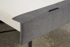 Mackenzie Charcoal 80" Queen Plus Sofa Sleeper -Living Room Furniture Shop 249509 grey fabric sleeper detail 04