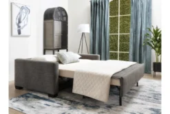 Mackenzie Charcoal 80" Queen Plus Sofa Sleeper -Living Room Furniture Shop 249509 grey fabric sleeper room 85