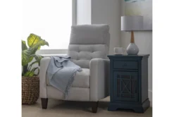 Belle Blue Chairside Table -Living Room Furniture Shop 250740 blue wood chairside table room 35 1