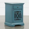 Belle Blue Chairside Table