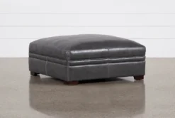 Greer Dark Grey Large Cocktail Ottoman